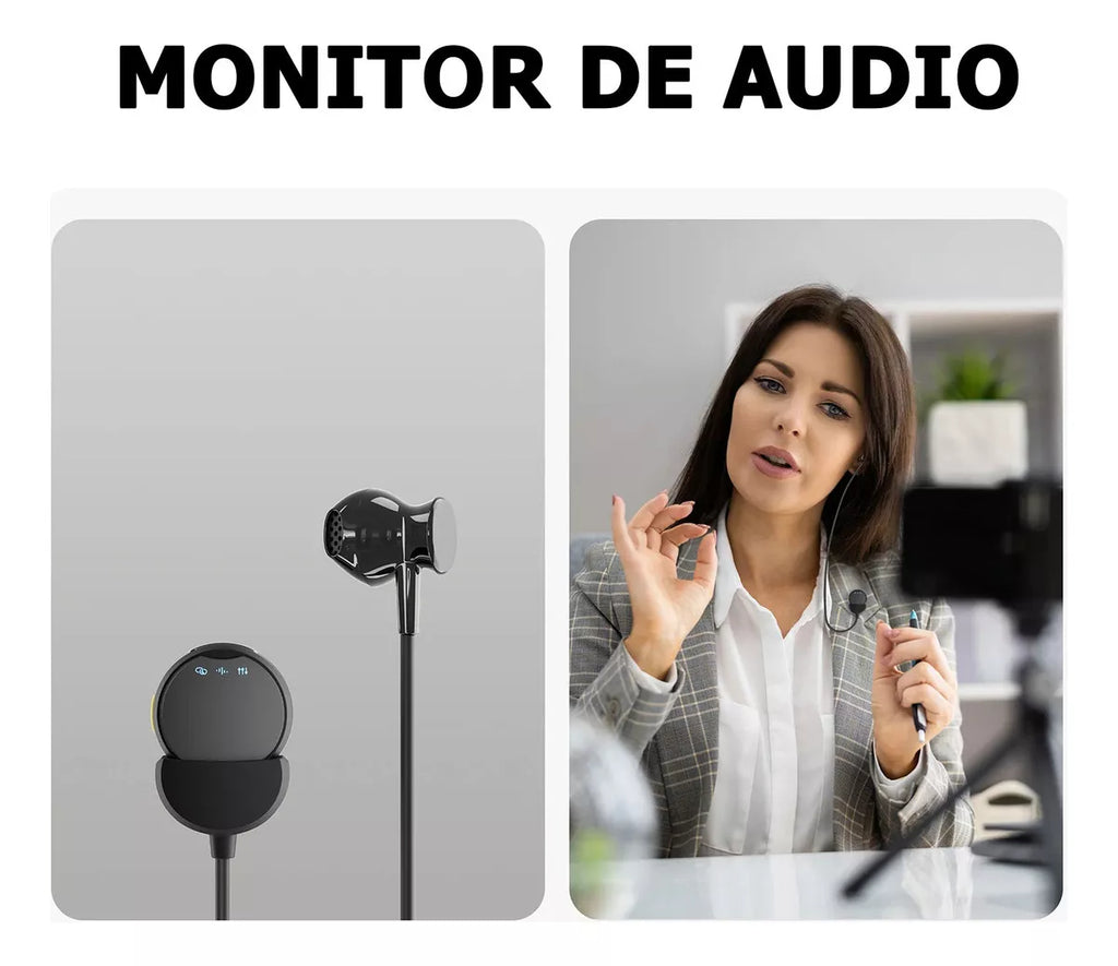 Micrófono De Solapa Inalambrico con iman Magnético Inalámbrico Profesionales Para Celular Usb Tipo C iPhone Y Computador