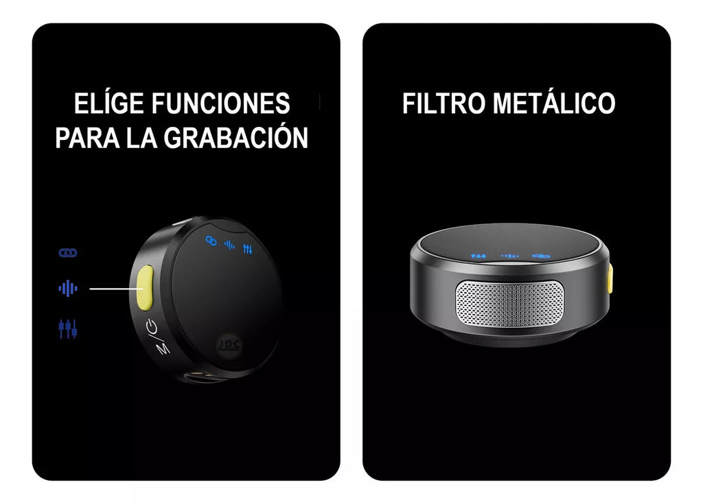 Micrófono De Solapa Inalambrico con iman Magnético Inalámbrico Profesionales Para Celular Usb Tipo C iPhone Y Computador